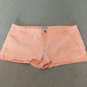 Express Neon Orange Shorts